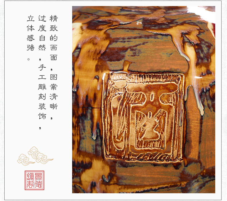 Jingdezhen ceramic bottle wine jar hip 10 jins 20 jins 30 jins 50 pounds with leading domestic jugs