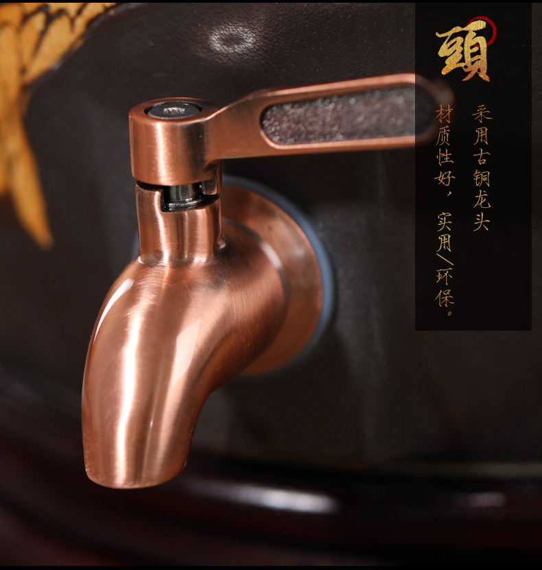 Jingdezhen ceramic jars bottle to save it with leading 10 jins 50 jins home mercifully bottle seal retro hip flask