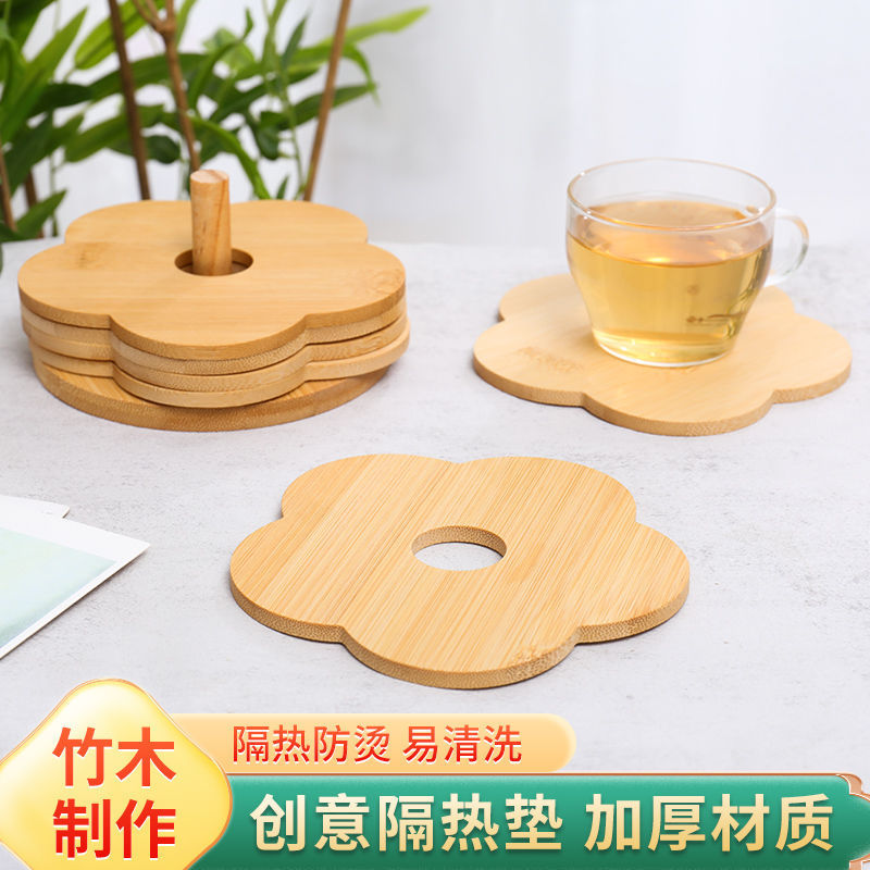 Bamboo Heat Insulation Mat, Thickened Household Japanese-Style Dining Table Mat, Bowl and Dish Mat, Bamboo Coaster, High Temperature Resistant, Anti-Scalding Casserole Mat Bamboo Heat Insulation Mat, Thickened Household Japanese-Style Dining Table Mat, Bowl and Dish Mat, Bamboo Coaster, High Temperature Resistant, Anti-Scalding Casserole Mat
