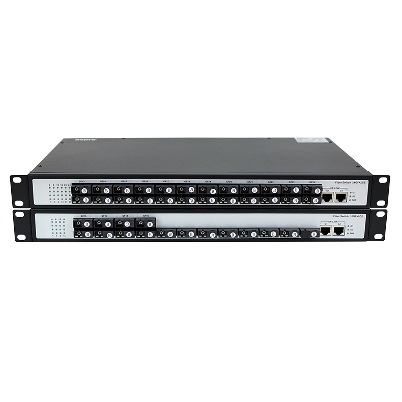 Gigabit Fast 16 Optical 24 Optical 2 Electrical Optical Fiber Transceiver Aggregation Switch