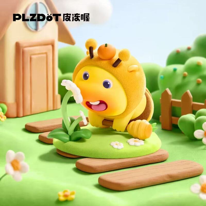 Little Capybara Lulu's Life Honey Jar Peripheral Flocking Blind Box Figure Doll Cute Girl Gift Ornament
