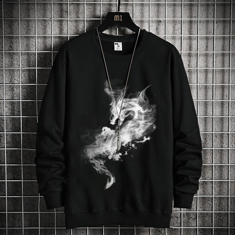 Men's Oversized Sweatshirt For Plus Size Men Casual Pullover Top_voghion.com