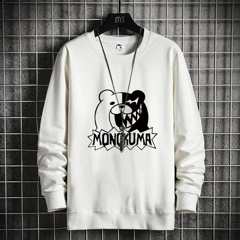 Modern Style Fat Guy Loose Sweater Men's Spring and Autumn Plus Size Round Neck Printed Cotton Long-sleeved T-shirt Sports Bottoming Shirt_voghion.com