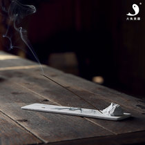 Big fish beauty ceramic thread incense plug all hand-made ink cloud Mountain incense board modern Chinese incense burner new products