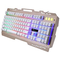 Chasing leopard backlit gaming keyboard mechanical feel computer LOLCF metal USB luminous wired keyboard G700