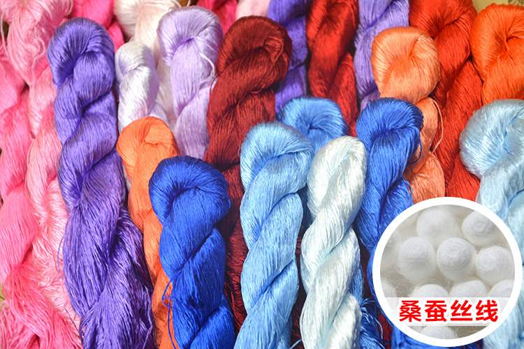 Su thêu DIY kit người mới bắt đầu nhập khâu quét đen tròn mộc lan mộc lan thêu tự học thêu - Bộ dụng cụ thêu tranh thêu gia đình