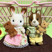 Sens house doll house scene flocking girl toys hand-held doll accessories