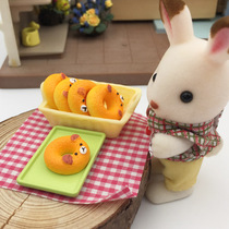 1 12 Mini food play home food play scene accessories-Bear donuts