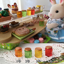 1 12 Mini food play house food play scene Honey seasoning products jam bottle