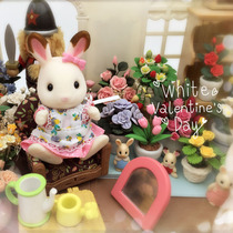 1 12 mini food and play house food and play scene accessories-flower potted flower room