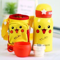 Children baby with straw drinking water water bottle Cup cute crossbody learning drink girl cup set Baby Garden pocket