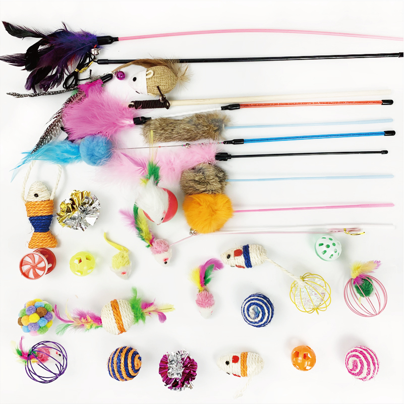 Cat toy cat toy cat hair ball rat type tease cat rod turkey cat-hair bell tease cat feather
