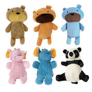 Pet Toy Dog Chew Bone Squeaky Plush Bone Durable Teeth Cleaning Bone Teddy Bichon Golden Retriever Toy Squeaky