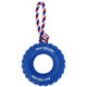 Pet teething large tire toy can hold snacks, teething ring toy is bite-resistant, tooth cleaning dog toy for medium and large dogs