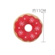 Красный пончик