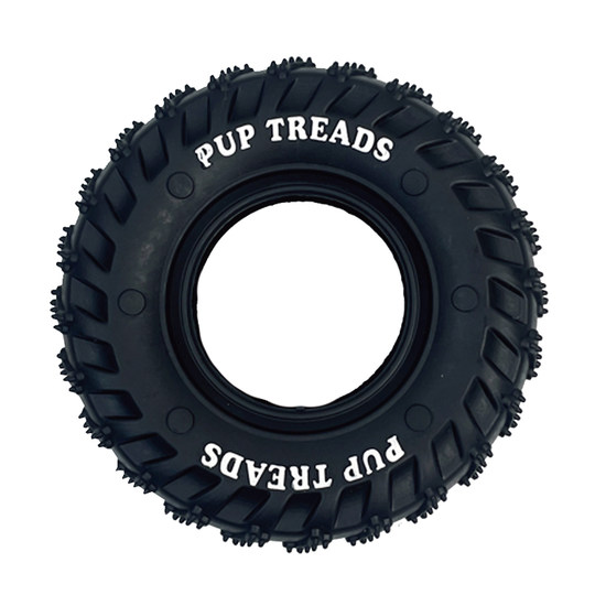 Pet teething large tire toy can hold snacks, teething ring toy is bite-resistant, tooth cleaning dog toy for medium and large dogs
