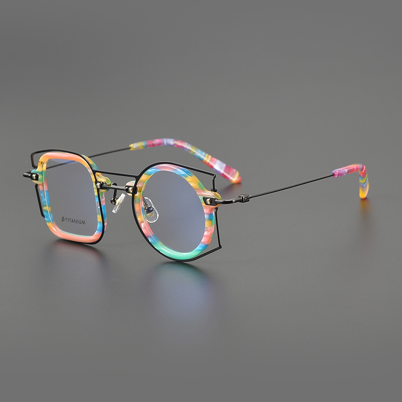 Niche Ultra-Light Titanium Eyeglass Frames, Designer Personality, Trendy Square and Round Styles, Fashionable for Men and Women, Myopia, Blue Light Blocking, Photochromic Niche Ultra-Light Titanium Eyeglass Frames, Designer Personality, Trendy Square and Round Styles, Fashionable for Men and Women, Myopia, Blue Light Blocking, Photochromic