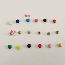 4mm color flat bumper nails DIY jewelry accessories shoes bags childrens clothing mother-in-law single-sided rivet accessories can be customized