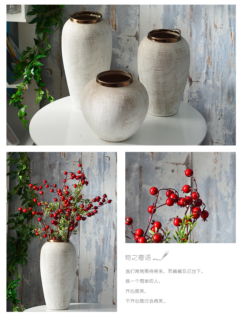 Developed ceramic vases, sitting room of I and contracted household TV ark opportunely show originality retro porch is decorated furnishing articles