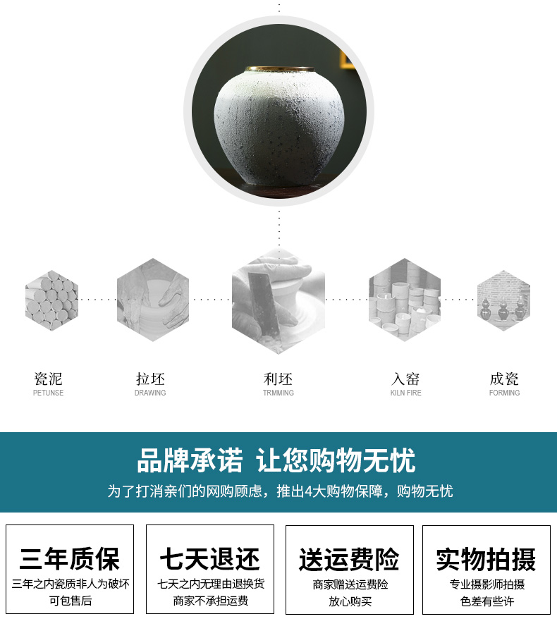 Dew said sitting room TV ark opportunely creative home furnishing articles decorative ceramic vase landing simulation flower arranging flowers suit to restore ancient ways