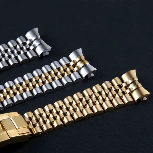 扎纳 Rolex, стальной ремешок, ремешок для часов из нержавеющей стали, механические механические часы подходит для мужчин и женщин