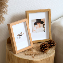 Simple wedding photo frame creative table 6 inch 7 inch 8 inch 10 inch printing and washing photo frame outer frame hanging wall customization