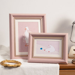 American-Style Fresh Photo Frame Display Stand Photo Printing 6-Inch 7inch 8inch Oil Painting Frame Anime Photo Retro Photo Frame