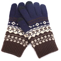 Touch Screen Gloves Men Winter Non-slip Driving Students Knit Warm Lovers Plus Suede Outdoor Thickened Riding Gloves