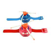 Wrist luminous windmill cartoon flash music rotating windmill toy children windmill watch colorful LED fan