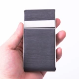 Оригинальный длинный ультратонкий портсигар из нержавеющей стали подходит для мужчин и женщин, подарок на день рождения