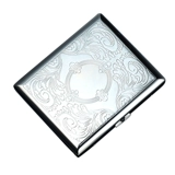 Портсигар из нержавеющей стали, мужская ультратонкая креативная банка для хранения, 20 шт, делается под заказ, подарок на день рождения