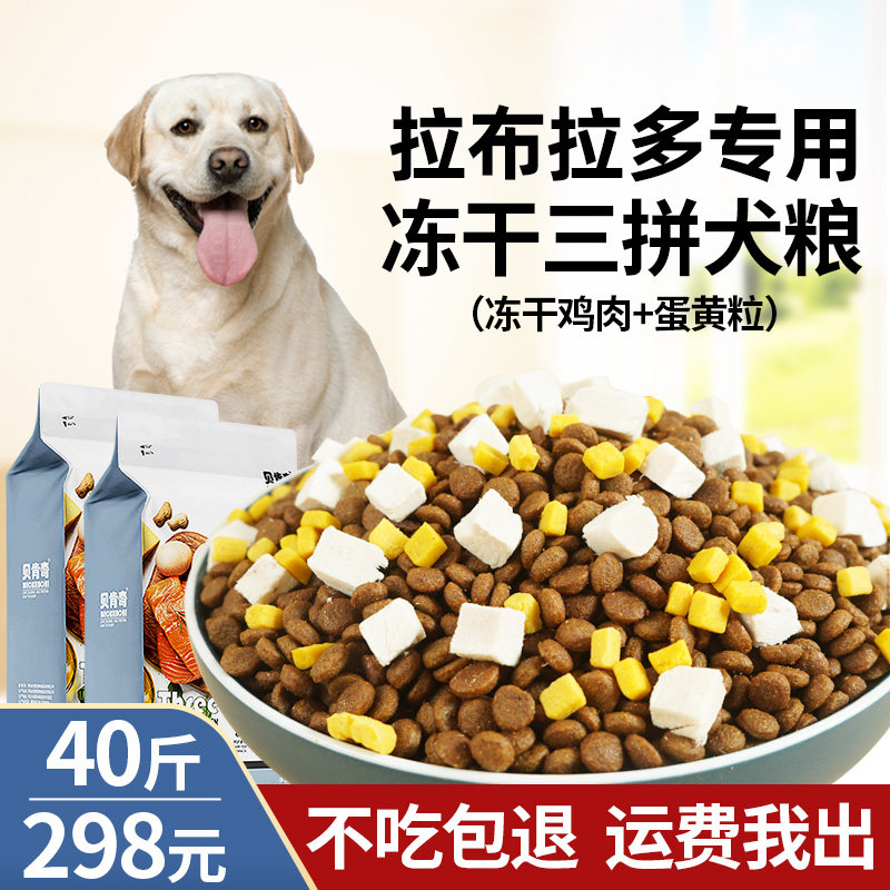 Beckenic dog eating Labrador dedicated 40 catty to dog 20kg puppies dog food large dog meat pine dog food