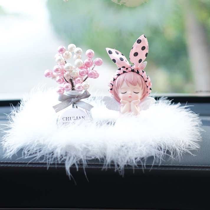 Suitable for BMW Mercedes-Benz Audi car ornaments Anne baby car perfume seat female high-end creative car interior accessories