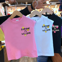 Korean womens clothing 2021 New Net red smiley face printing outside wear camisole tide boy sleeveless T-shirt summer thin