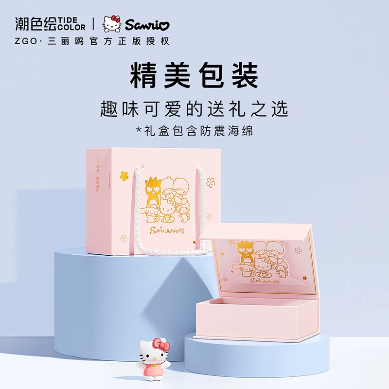 Китайский цветной рисунок Hello Kitty, серьги зодиаки, подарок на день рождения