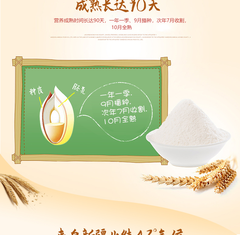 国家地理标志产品 丝麦耘 高筋雪花面粉 特制一等 5斤 图4