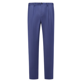 J2023 bird women's spring and autumn trousers wool mid-waist straight business casual trousers formal wear 21f021