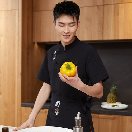 Летний комплект для работы для отеля, китайский стиль, короткий рукав, делается под заказ, с печатью вашего логотипа