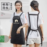 Кофейный фартук, водонепроницаемый чай с молоком, нагрудник для работы, делается под заказ, с печатью вашего логотипа