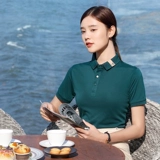 Шелковая футболка polo для работы, летняя футболка с коротким рукавом, делается под заказ, с печатью вашего логотипа