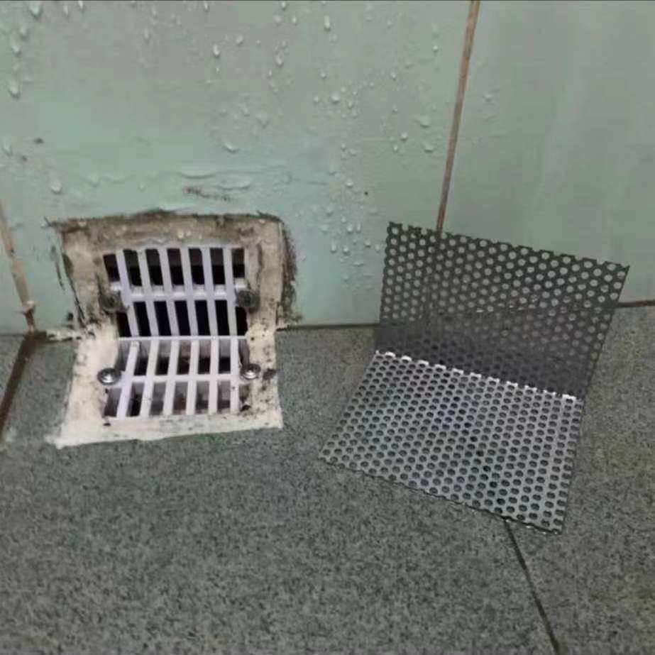 Трапных аксессуары 不锈钢侧排水下水道过滤网阳台排水口l型地漏网片浴室毛发防堵网