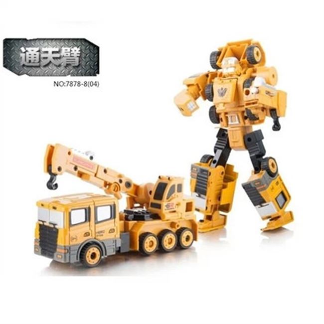 Biến dạng chính hãng Fit King Kong Hercules Đồ chơi Trẻ em Hợp kim Kỹ thuật Xe tải Máy xúc cẩu Mô hình 1 - Gundam / Mech Model / Robot / Transformers mô hình robot kim loại