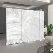 New Chinese-style hotel screen partition company background wall room bedroom home simple office light luxury foldable