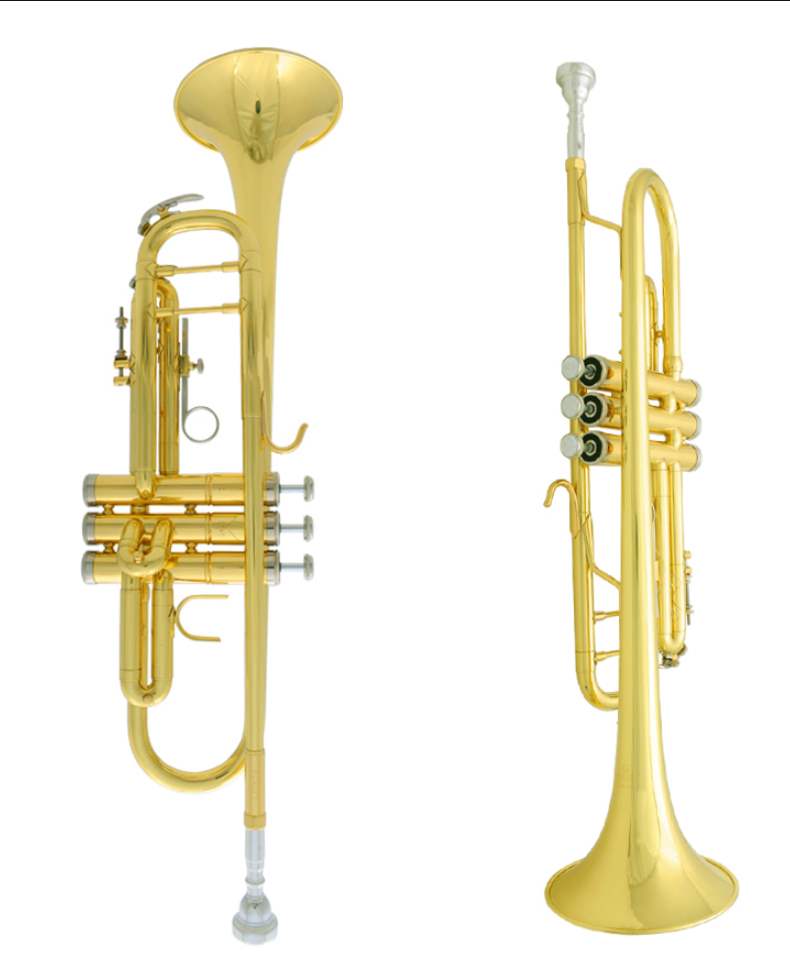 Hot jbtr-400 nhạc cụ nhỏ vàng bạc thả b giai điệu chính thức ba giai điệu bắt đầu đầy đủ sơn vàng - Nhạc cụ phương Tây đàn guitar điện
