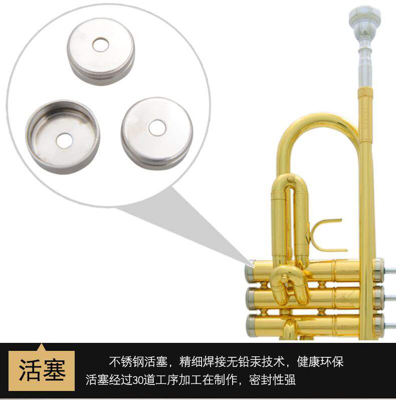 Hot jbtr-400 nhạc cụ nhỏ vàng bạc thả b giai điệu chính thức ba giai điệu bắt đầu đầy đủ sơn vàng - Nhạc cụ phương Tây đàn guitar điện