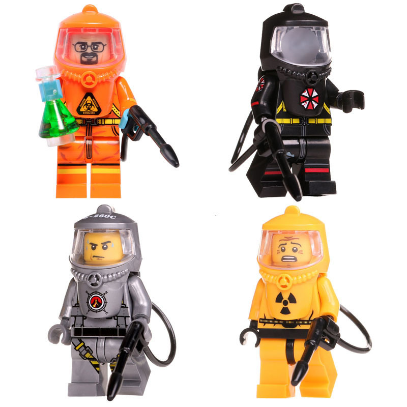 Chemical Protective Clothing Nuclear Radiation Worker Laboratory Virus Pharmacist Fun Children's Building Block Toy Figure Chemical Protective Clothing Nuclear Radiation Worker Laboratory Virus Pharmacist Fun Children's Building Block Toy Figure