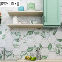 Nordic kitchen wall tiles Bathroom Bathroom hexagonal tiles Balcony anti-slip tiles Hexagonal tiles Bathroom tiles