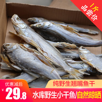 Six-On wild Little dried fish Qiandiao fish teething fish cashew fish white knife fish meal bar saal fish salted fish 500g Anhui