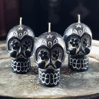 Маленькая скелетная кружевная форма творческая праздничная украшение украшения свеча