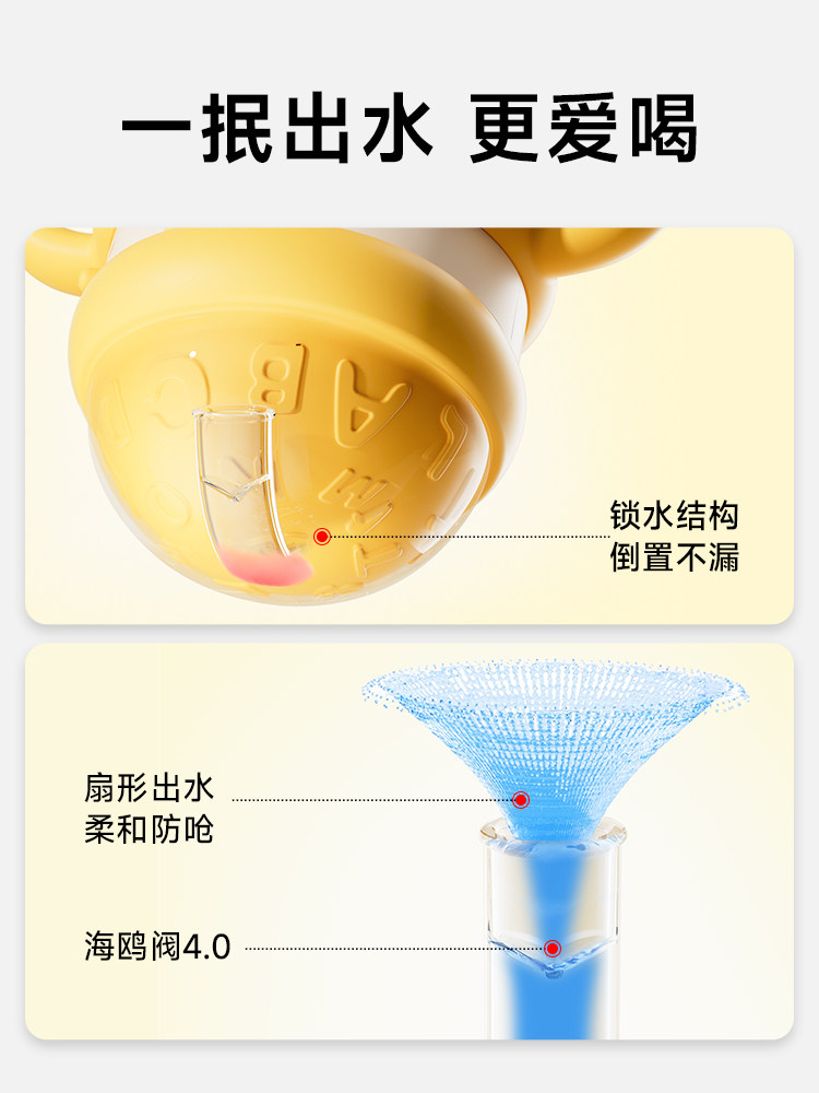 Direct Drinking Cup, Kidsren's Graduated Milk Cup, Drinking Cup for Babies over One Year Old, Learning Drinking Straw Cup, Ppsu Direct Drinking Bottle